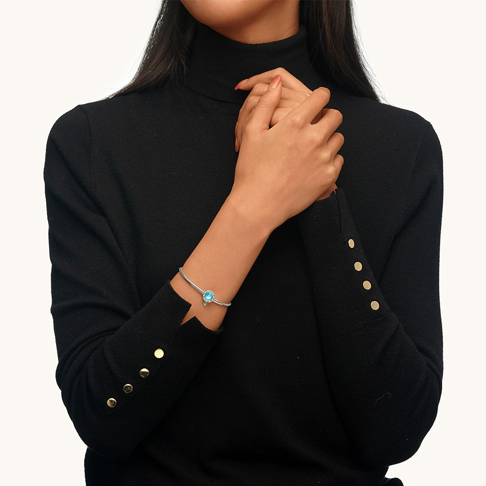 Gnoce Blue Night Sky Star & Moon Charm_4