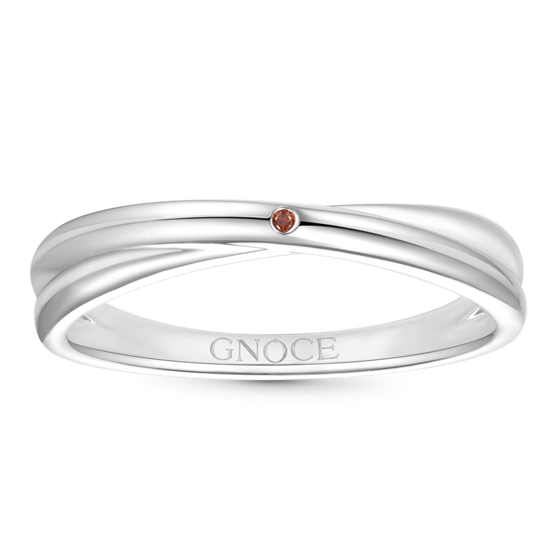 Gnoce Diamond Twisted Birthstone Ring_2