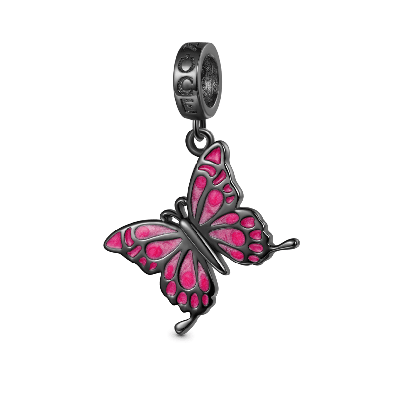 Gnoce Insect Series Red Butterfly Pendant Dangle Charm_1