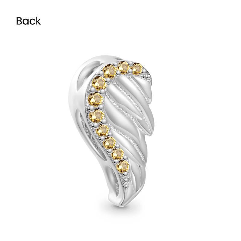 Gnoce Birthstone Angel Wings Personalized Charm_2