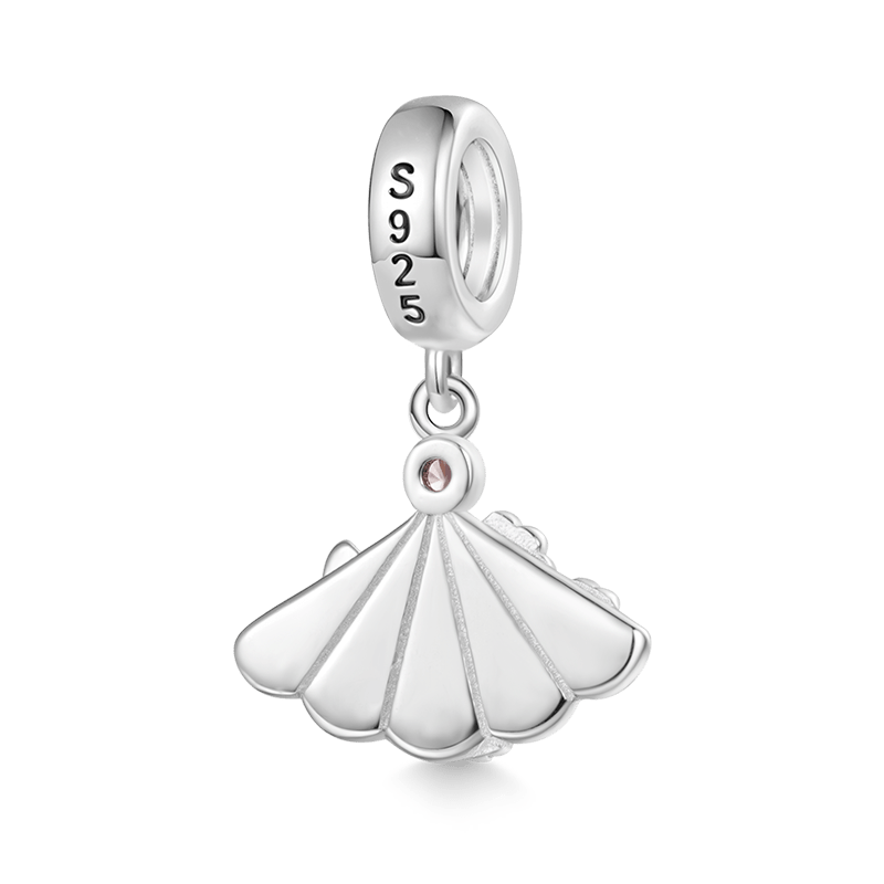 Gnoce Pink Butterfly Flower Fan Pendant Dangle Charm_2