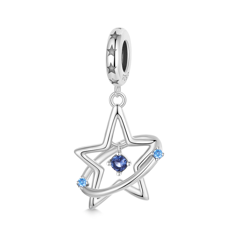 Gnoce Fantasy Star Trail Pendant Dangle Charm_1