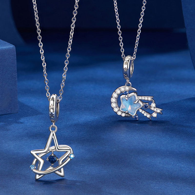 Gnoce Fantasy Star Trail Pendant Dangle Charm_3