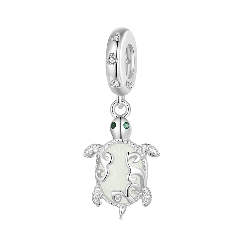 Gnoce Glow-in-the-Dark Sea Turtle Pendant Dangle Charm_2