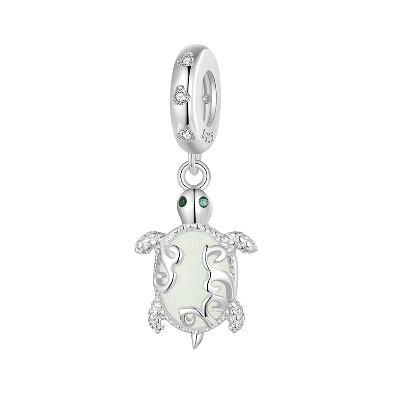 Gnoce Glow-in-the-Dark Sea Turtle Pendant Dangle Charm_1