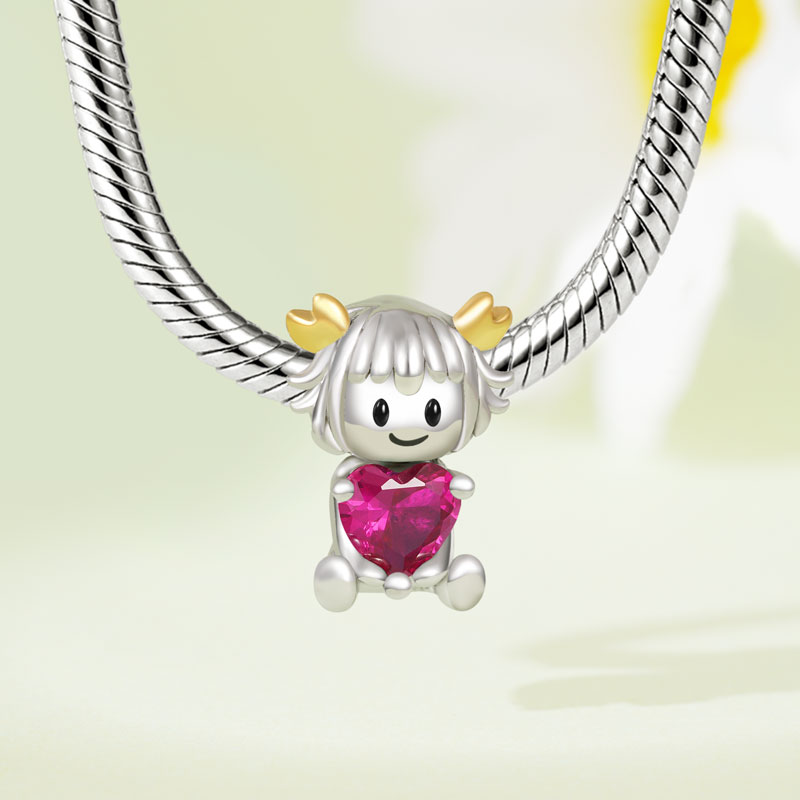 Gnoce Cancer Constellation Embraces Heart Gem Charm_3