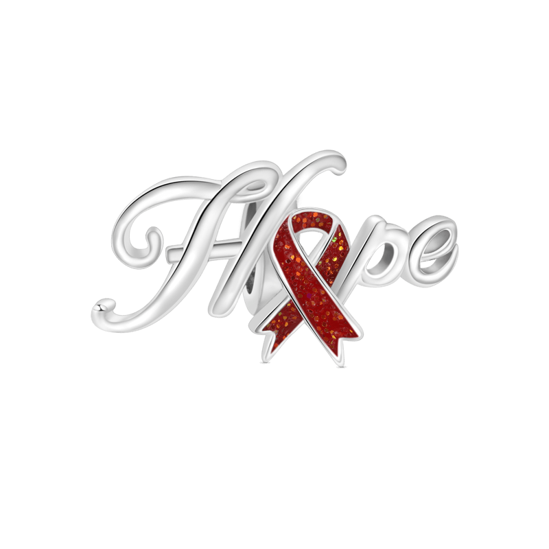 Gnoce AIDS Red Ribbon Hope Charm_1