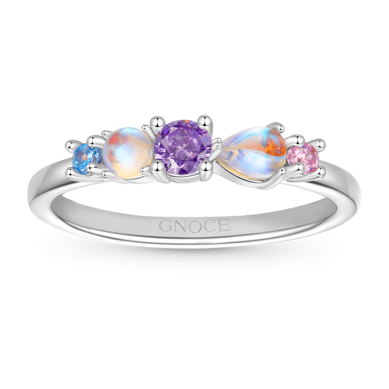 Gnoce Colorful Moonstone Ring_1