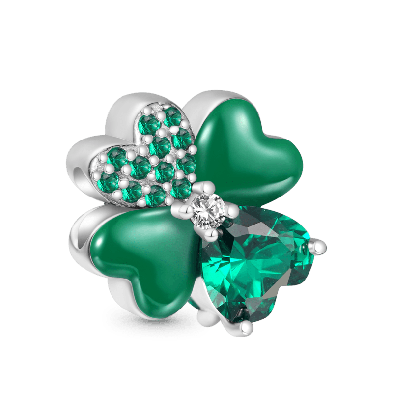 Gnoce Lucky Four Leaf Clover Charm_2