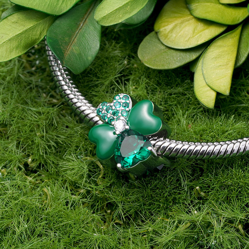 Gnoce Lucky Four Leaf Clover Charm_3