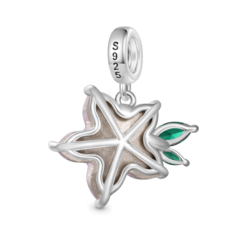 Gnoce Pink Zircon Sakura Pendant Dangle Charm_2