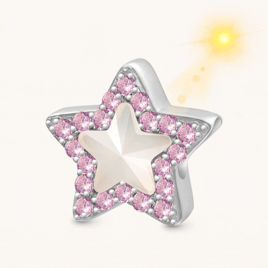 Gnoce Pink Star Color-changing Charm_1