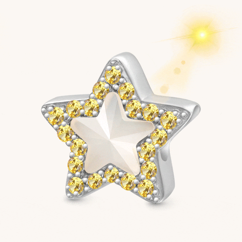 Gnoce Yellow Star Color-changing Charm_1