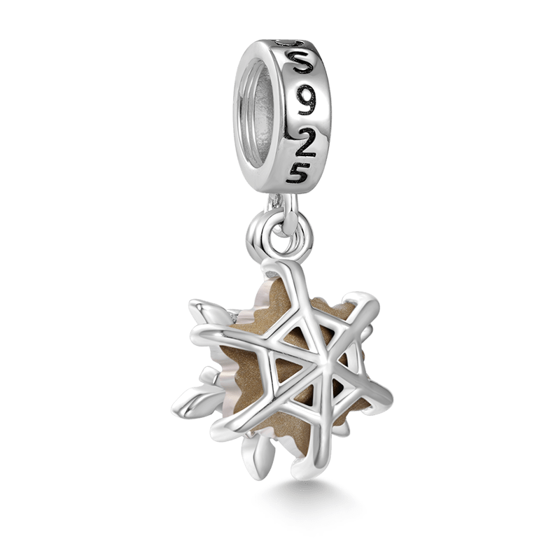 Gnoce Sparkling Snowflake Pendant Dangle Charm_2