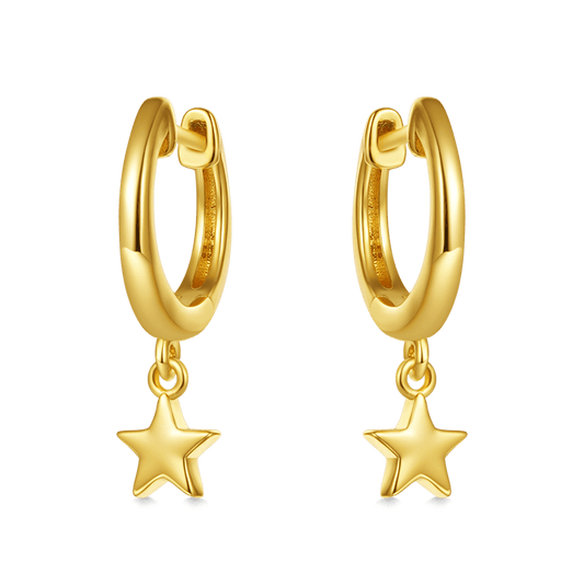 Gnoce Star Dangling Dangle Earrings_1