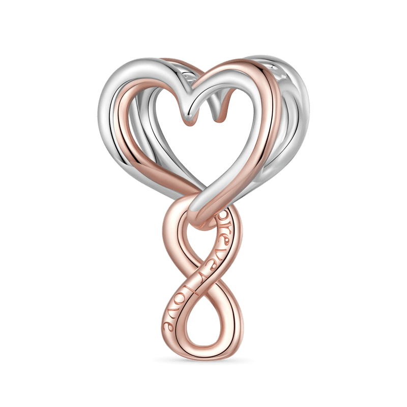 Gnoce Rose Gold Eternal Heart Charm_1