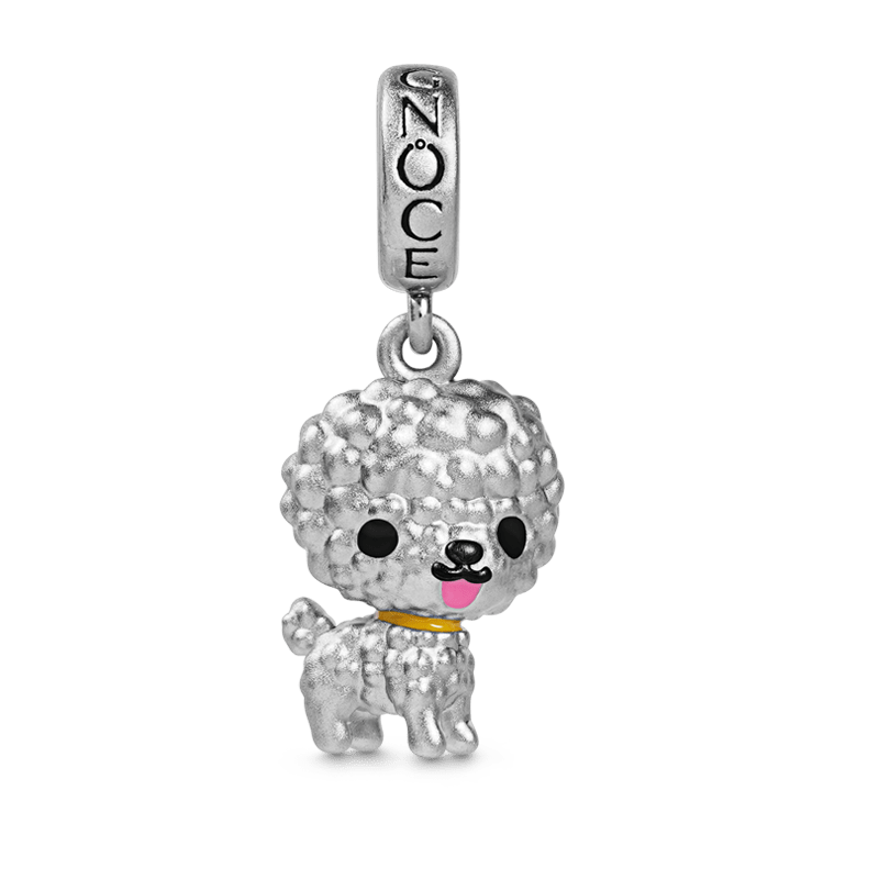 Gnoce Bichon Puppy Pendant Dangle Charm Sterling Silver_1