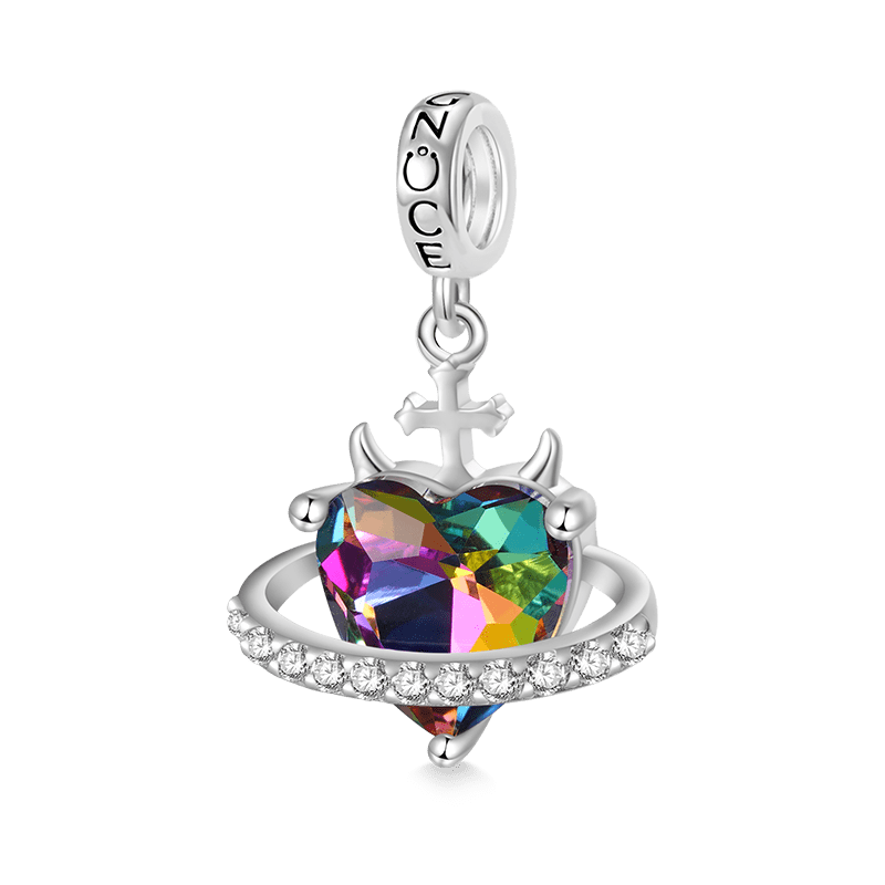 Gnoce Planet Heart Little Devil Pendant Dangle Charm_1