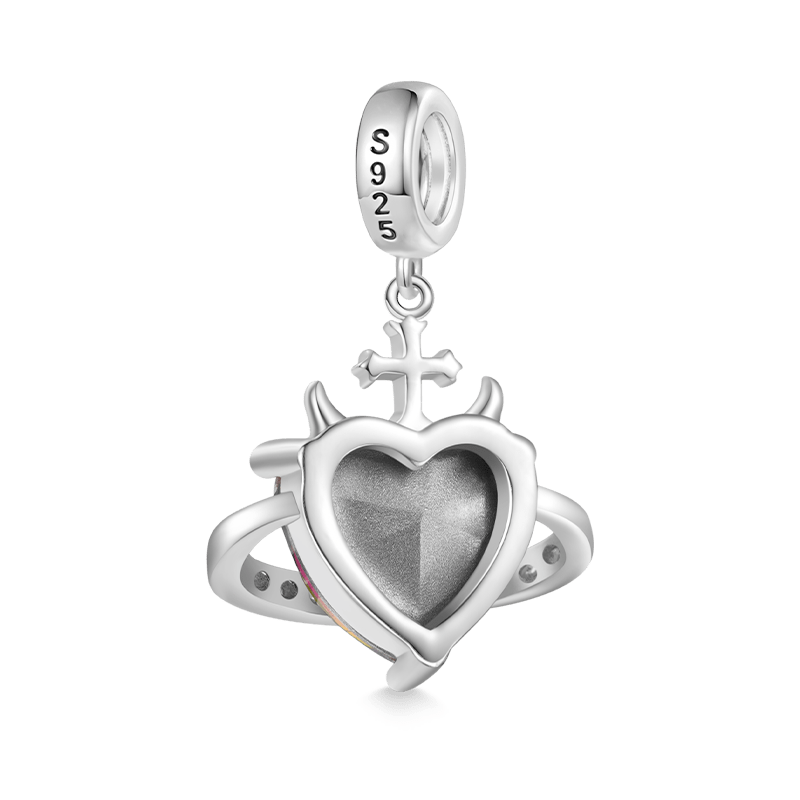 Gnoce Planet Heart Little Devil Pendant Dangle Charm_2