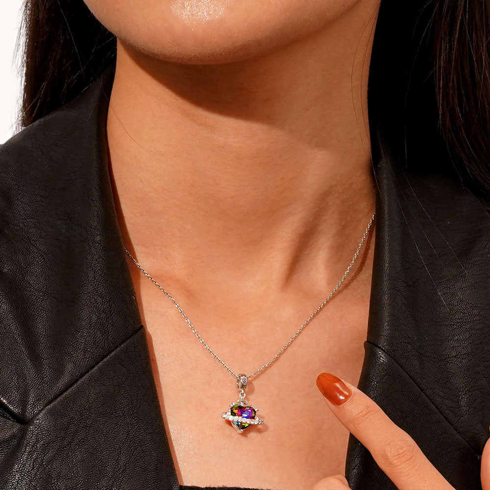 Gnoce Planet Heart Little Devil Pendant Dangle Charm_5