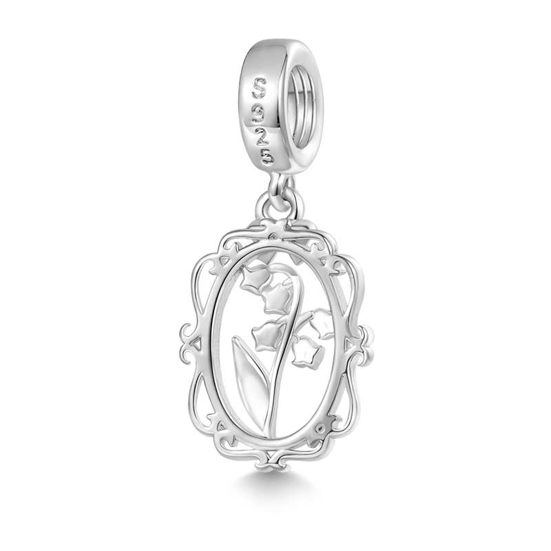 Gnoce Retro Lily Of The Valley Flowers Pendant Dangle Charm_2