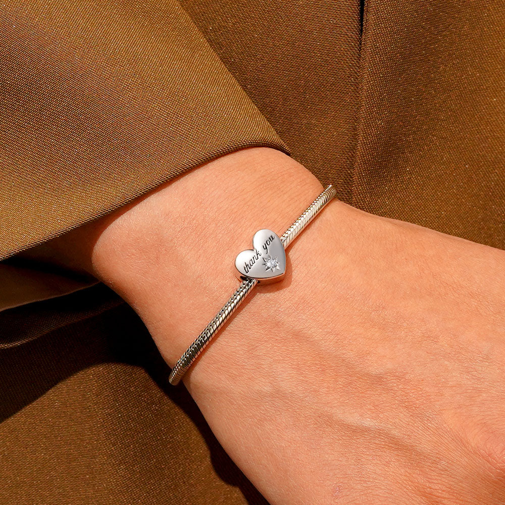 Gnoce "thank you" Engravable Heart Charm_4