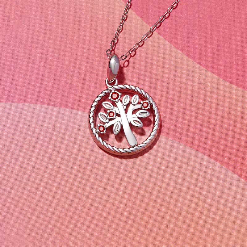 Gnoce Tree of Life Birthstone Necklace_4