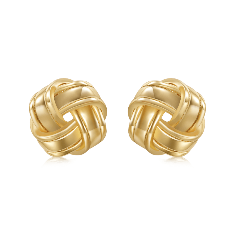 Gnoce Love Knot Studs Earrings_1