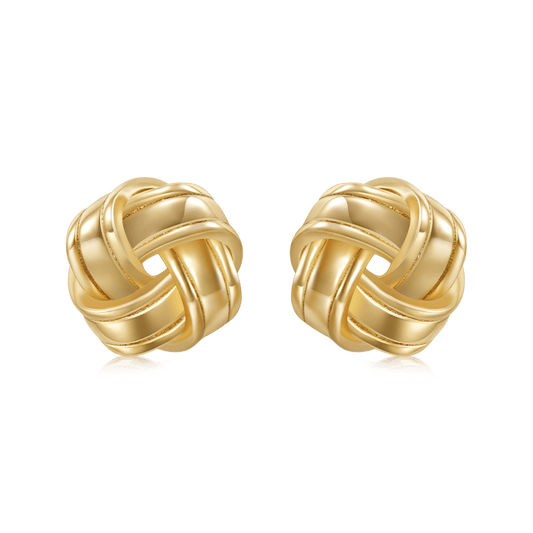 Gnoce Love Knot Studs Earrings_1