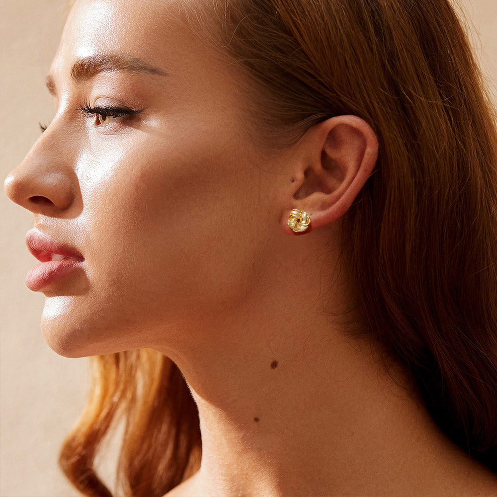 Gnoce Love Knot Studs Earrings_6