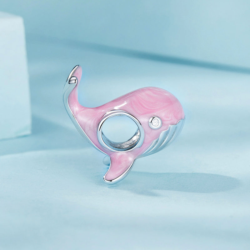 Gnoce Pink Sea Whale Charm_2