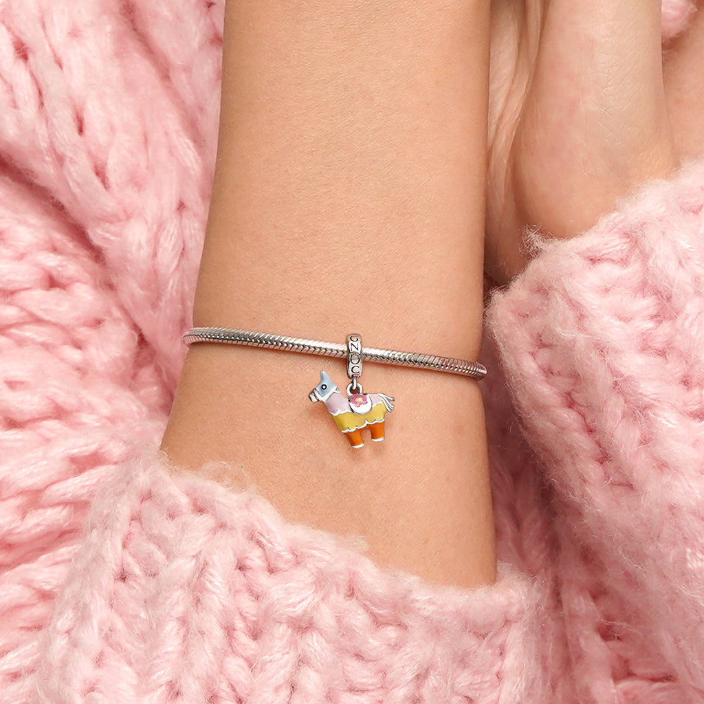 Gnoce Colorful Pinata Alpaca Animal Pendant Dangle Charm_7