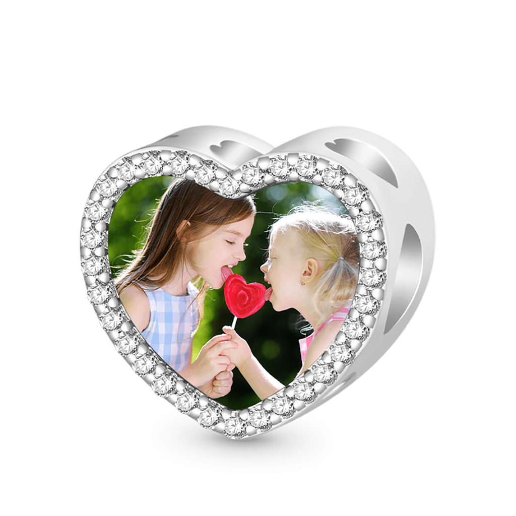 Gnoce "Soul sisters" Personalized Photo Heart Charm_2