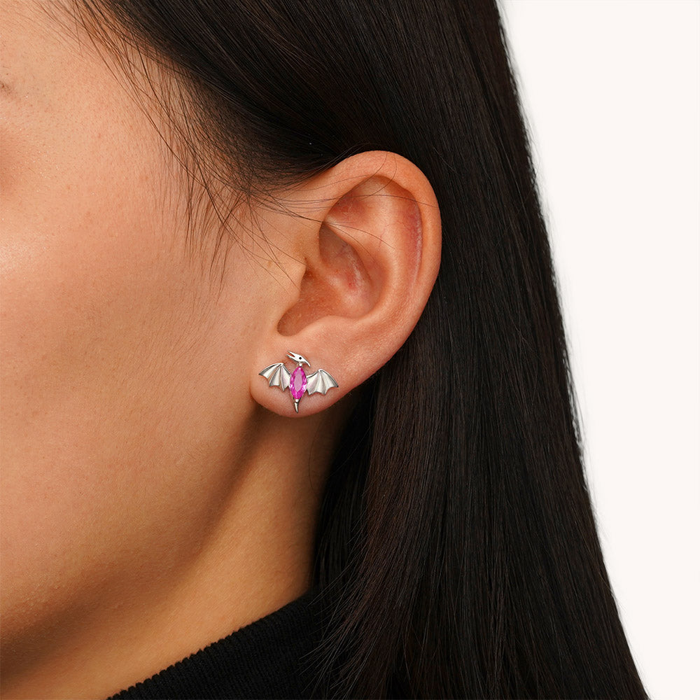 Gnoce Dinosaur Pterodactyl Stud Earrings_3