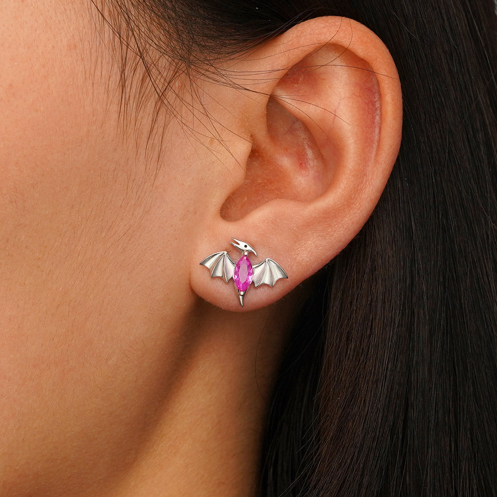 Gnoce Dinosaur Pterodactyl Stud Earrings_4