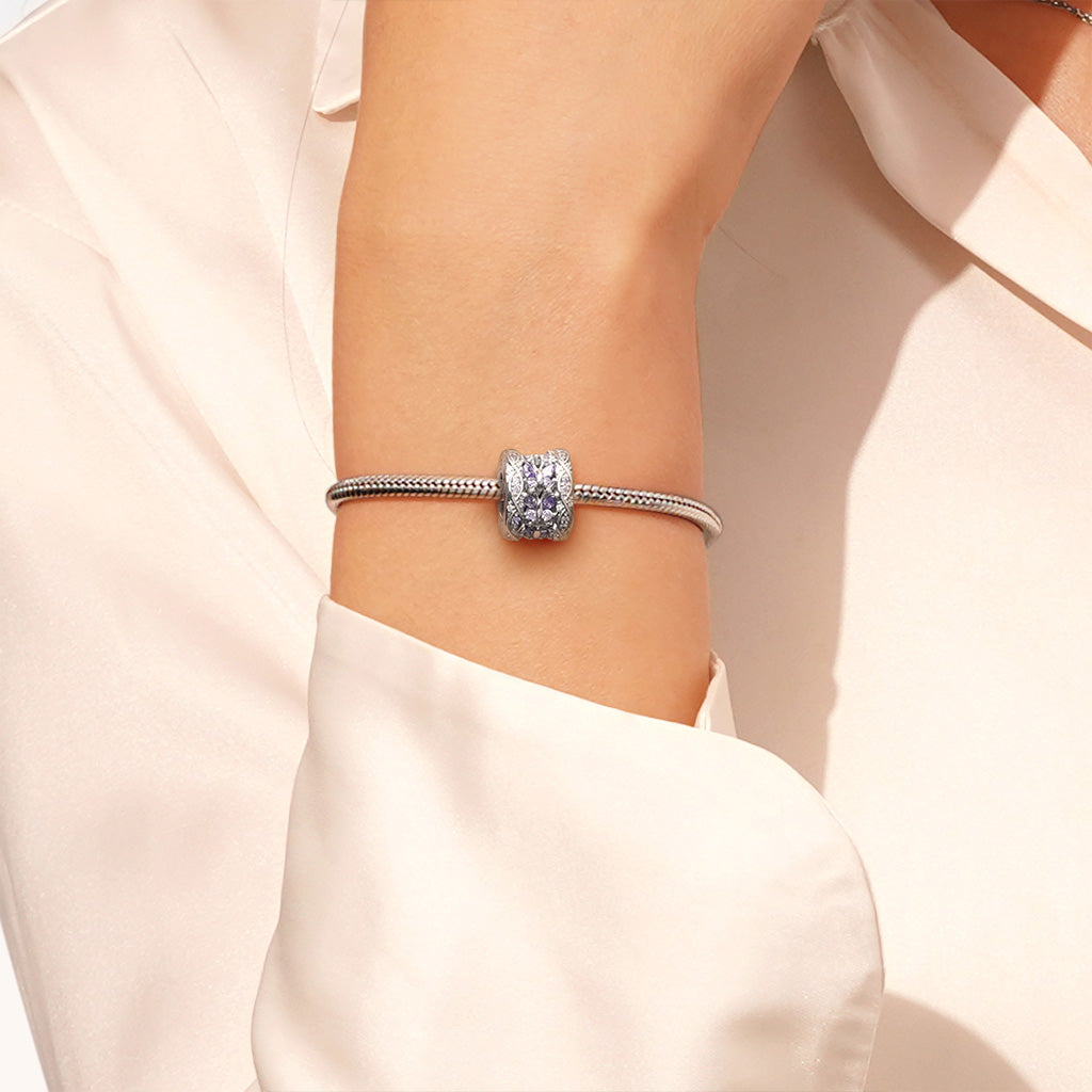 Gnoce Purple Butterfly Pendant Necklace_5