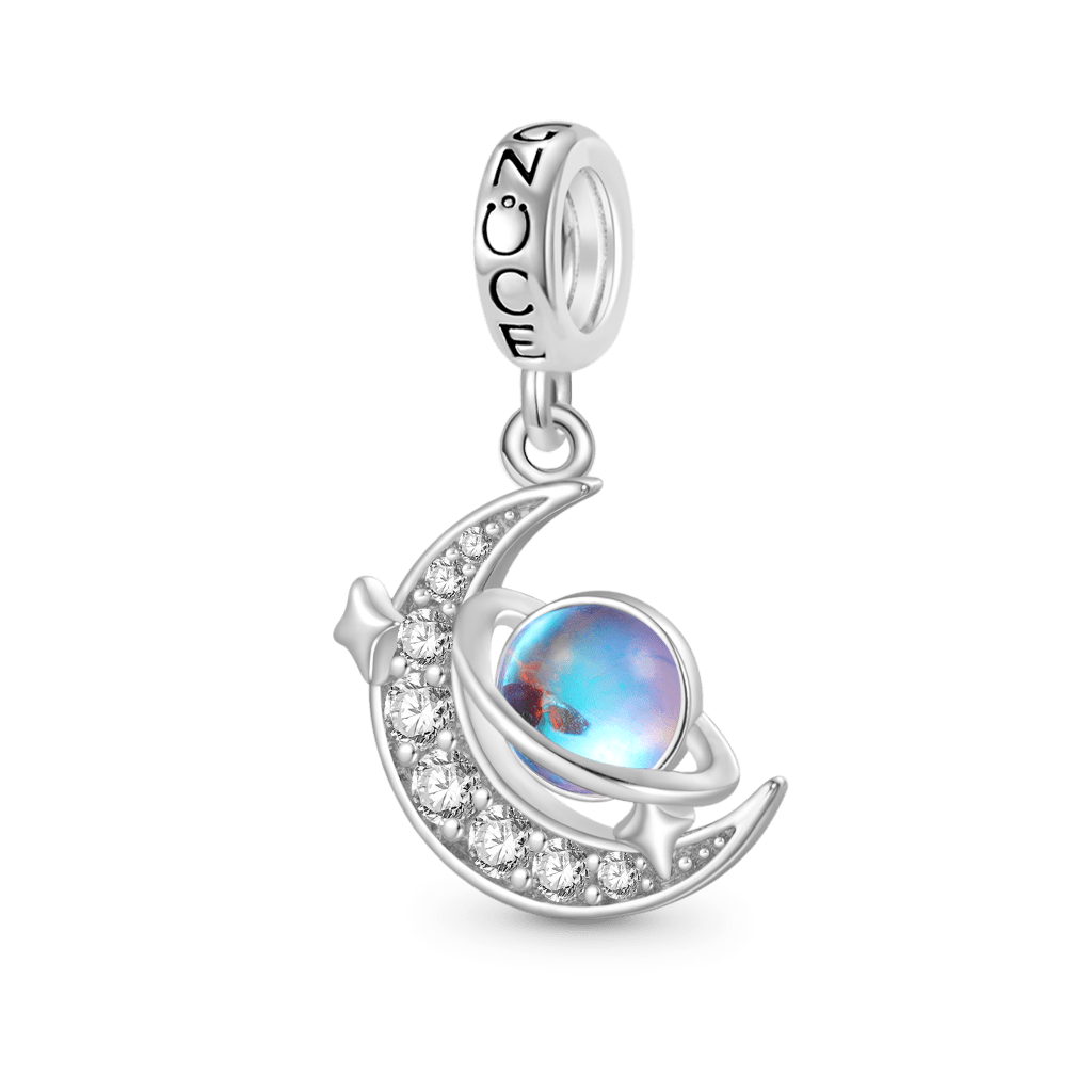 Gnoce Galaxy Crescent Moon Pendant Dangle Charm_1