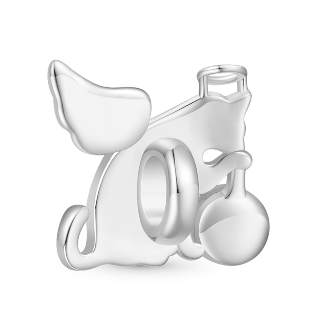 Gnoce Engravable Cat Angel Glow-in-the-Dark Charm_3