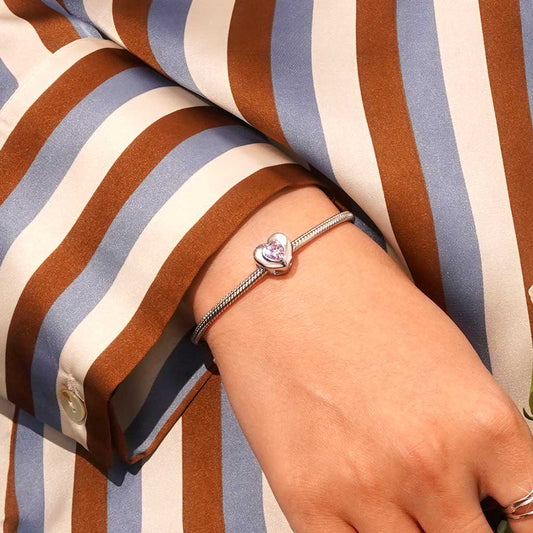 Gnoce "I held you every second of your life" Heart Birthstone Charm_6