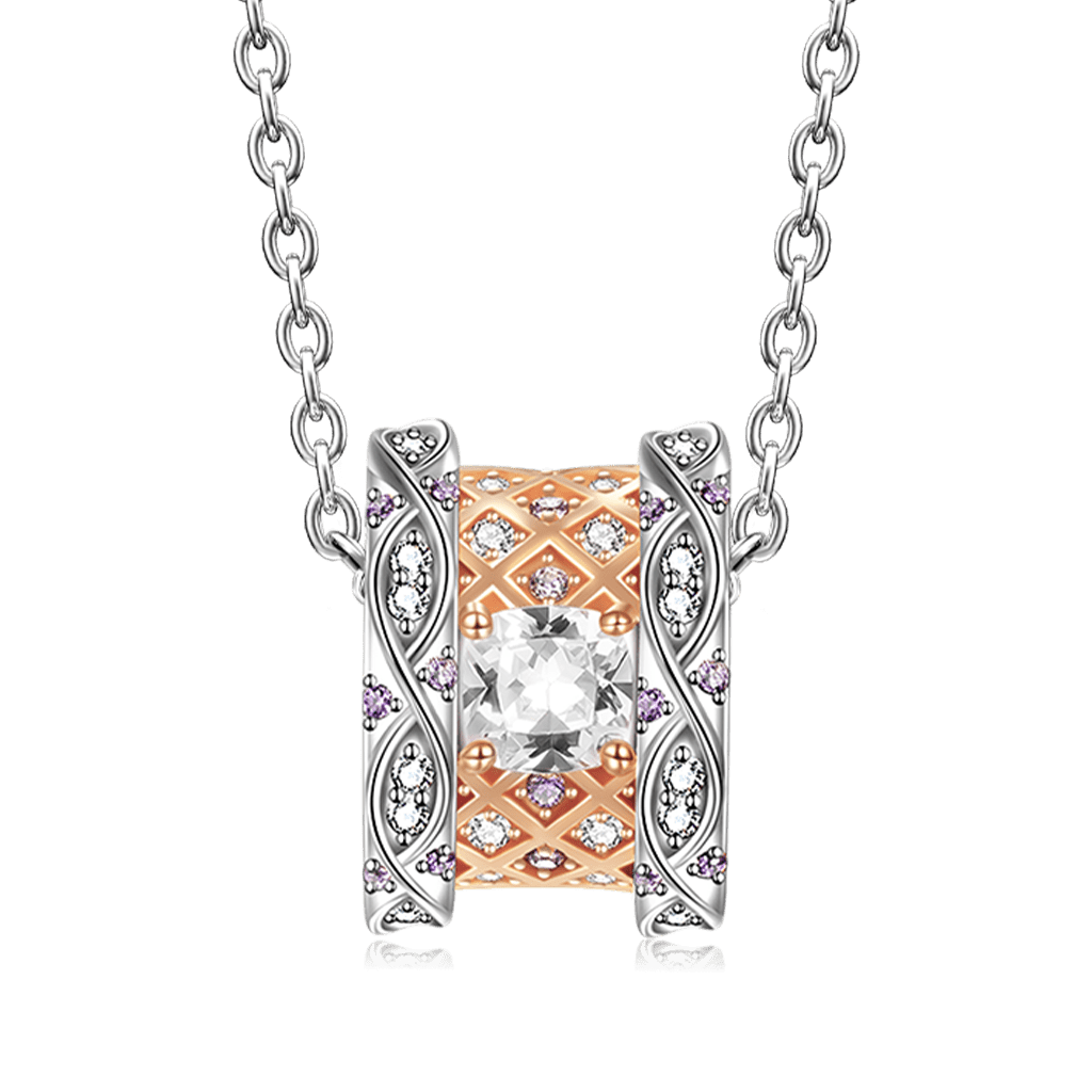 Gnoce "My Only" White Gem Pendant Necklace_2