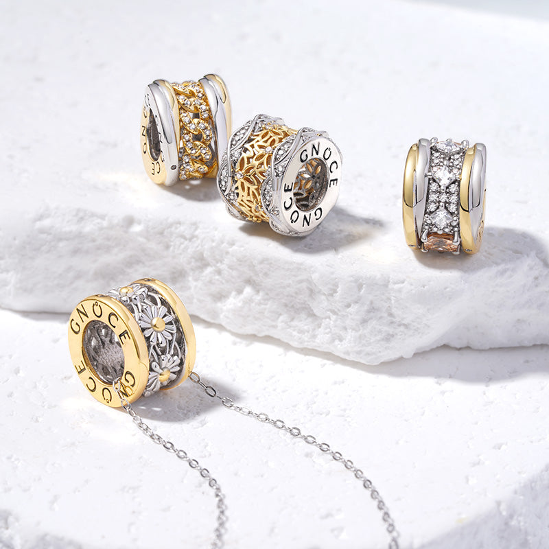 Gnoce "My Only" Champagne Gem Pendant Necklace_3