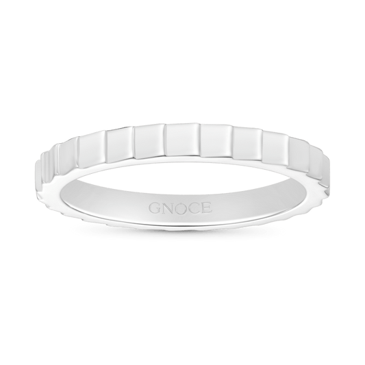 Gnoce Minimalist Vertical Stripe Band Ring_1