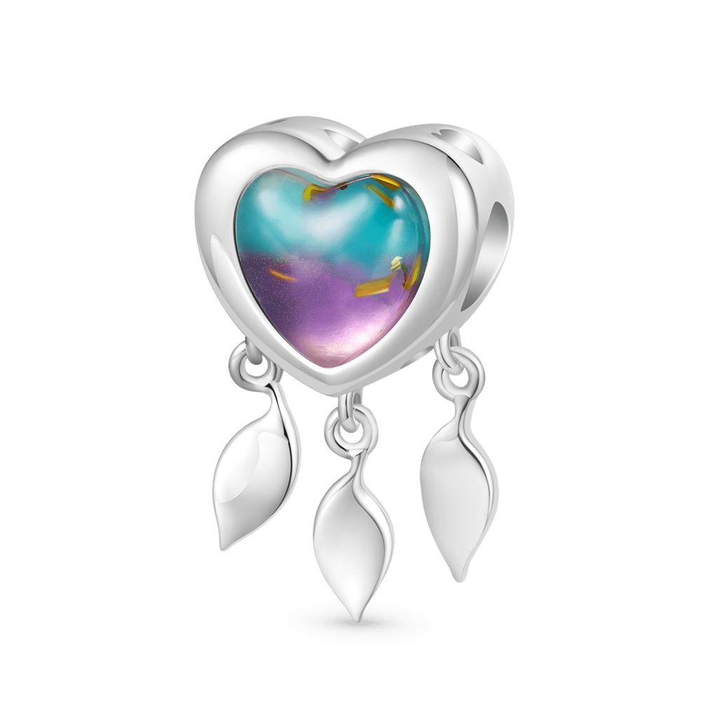 Gnoce "This MUMMY belongs to" Engravable Glow-in-the-Dark Heart Dream Catcher Charm_2