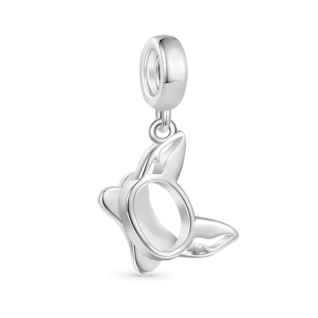 Gnoce Engravable Pet Ears Pendant Dangle Charm_3