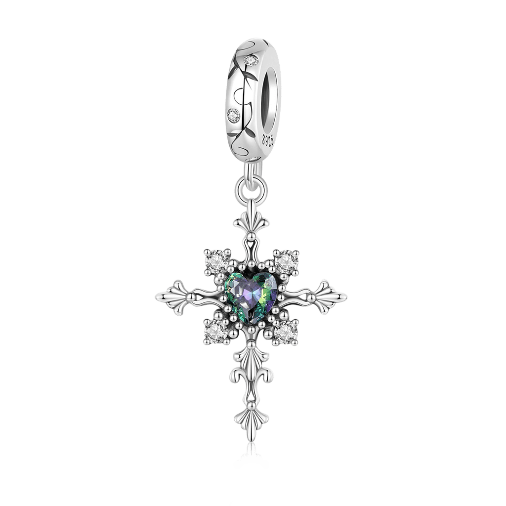 Gnoce Heart of Darkness Cross Pendant Dangle Charm_1