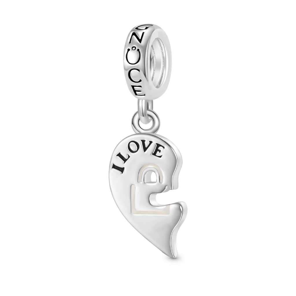 Gnoce "I LOVE YOU" Key Lock Couple Pendant Dangle Charm_3