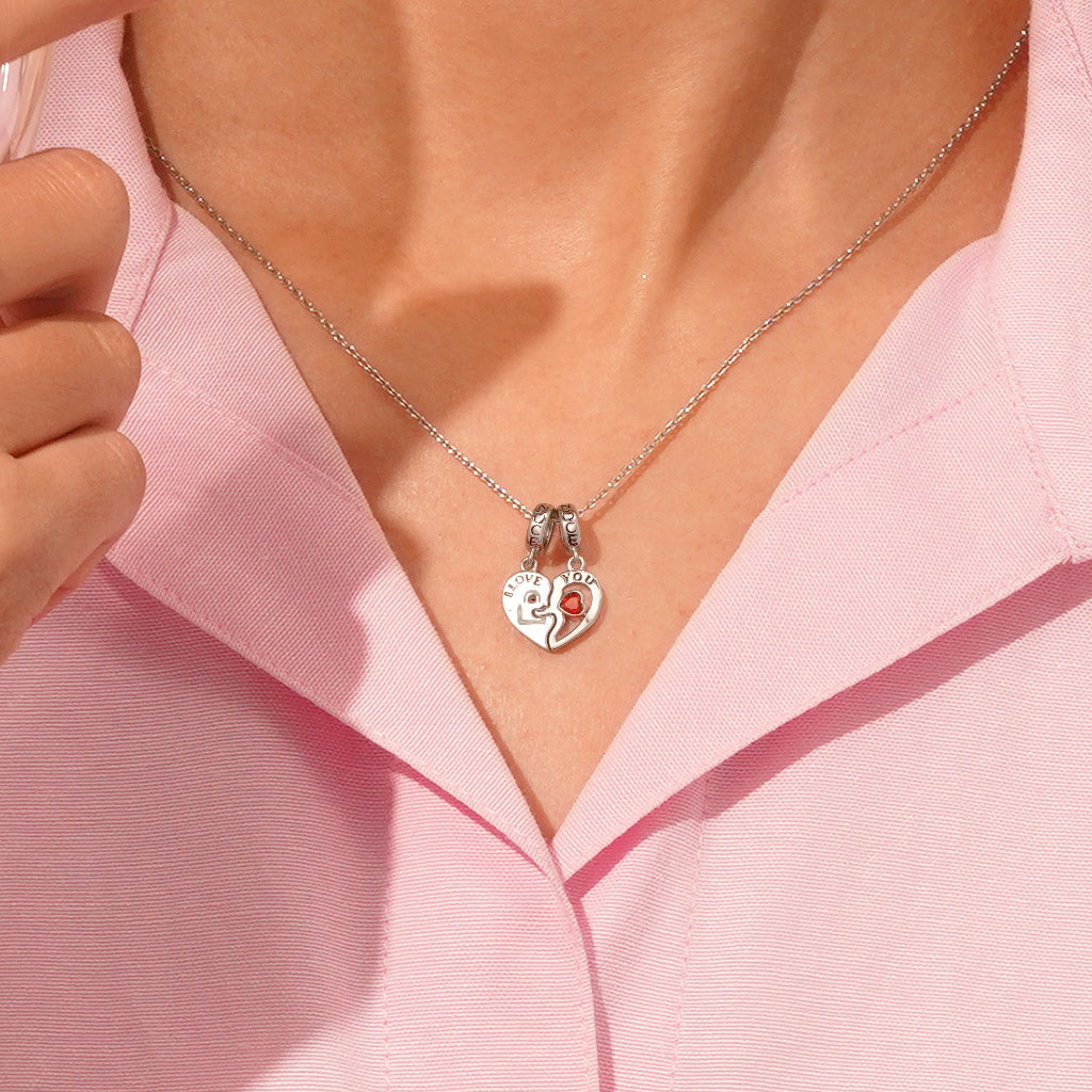 Gnoce "I LOVE YOU" Key Lock Couple Pendant Dangle Charm_7