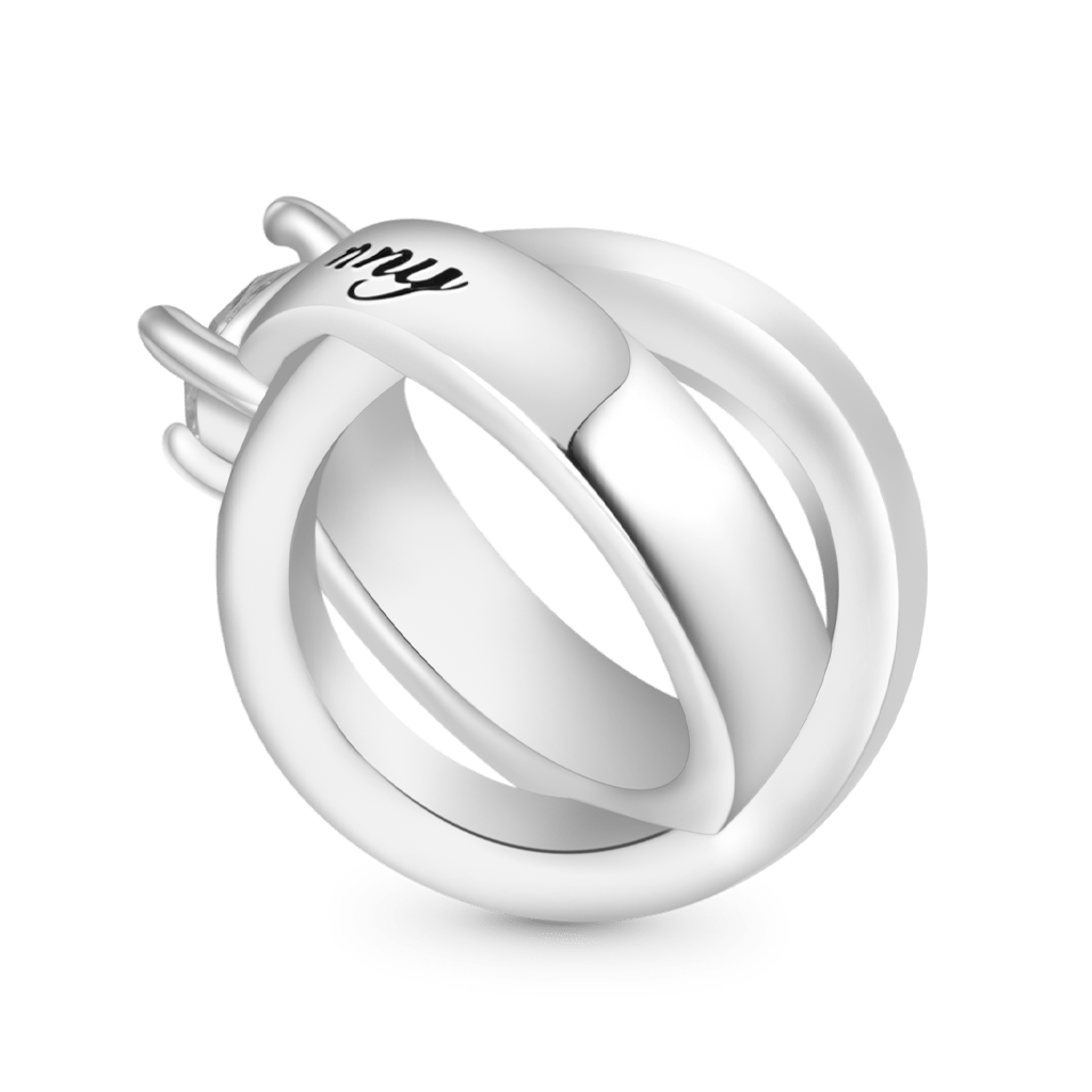 Gnoce Engravable Couple Rings Valentine Charm_3