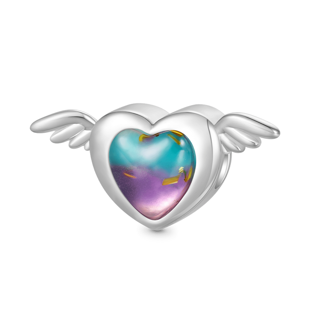 Gnoce "LOVE NEVER DIES" Wings of Love Glow-in-the-Dark Charm_2
