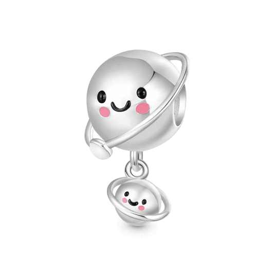 Gnoce "mummy Litty" Mother Child Planet Glow-in-the-Dark Charm_1